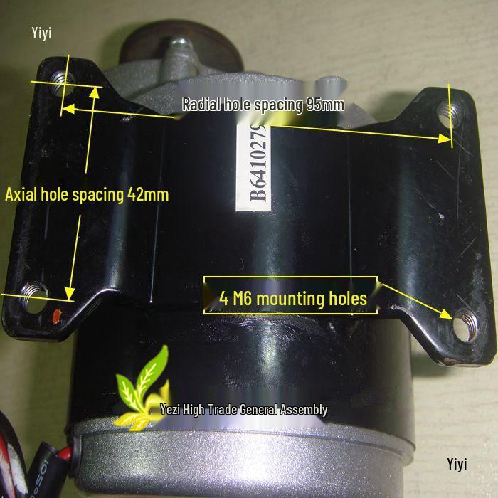 24V 250W Elektromotor für Elektrofahrzeuge mit 350W Getriebe und langem Schaft - Modell MY1016Z2