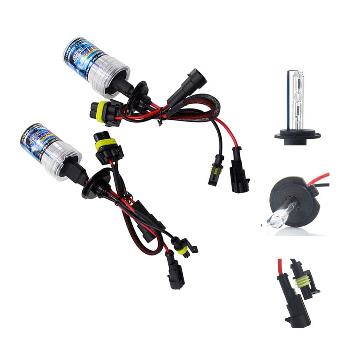 2pcs H8/H9/H11 8000K HID Bulb 12V 55W Xenon HID Bulb