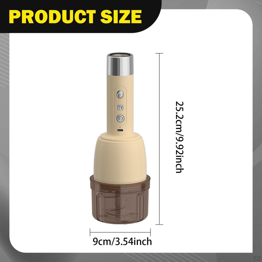 Electric Food Chopper Garlic Mincer Vacuum Sealer Multipurpose Compact Cordless Household Kitchen