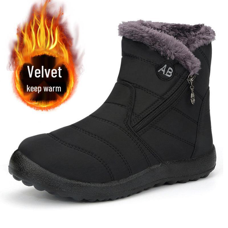 

Женские зимние ботинки 2025 с высокой шнуровкой и боковой молнией: Легкий, Большой размер, Толстая подошва, На флисовой подкладке, Водонепроницаемый 44 чёрный