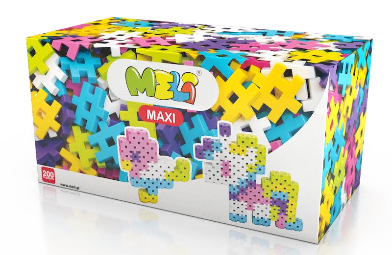 Klocki Konstrukcyjne Meli Maxi Pink 200 El.