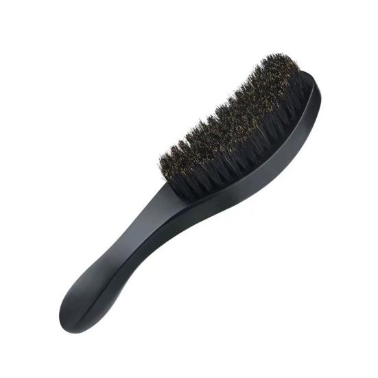 Men Beard Brush with Ergonomic Wooden Handle, Multi-function Boar Bristle Mustache Brush, Portable Beard Grooming Styling Tools