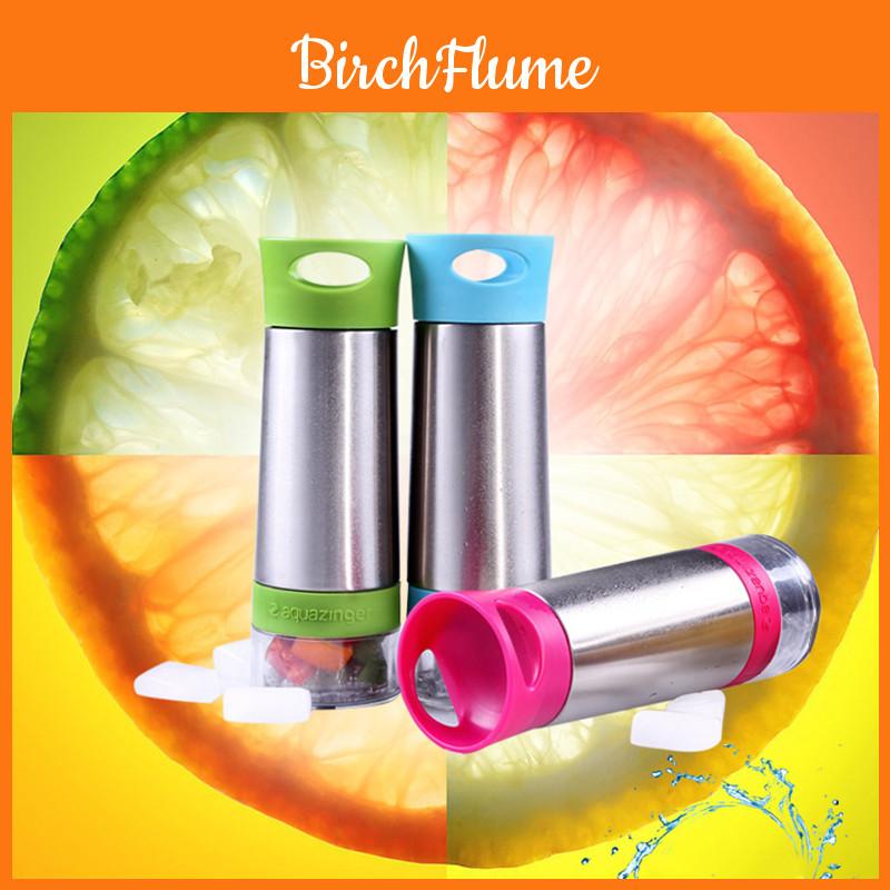 Aqua Zinger Flavor Infuser Flavored Water Bottle With Stainless Steel Design For Healthy Hydration
