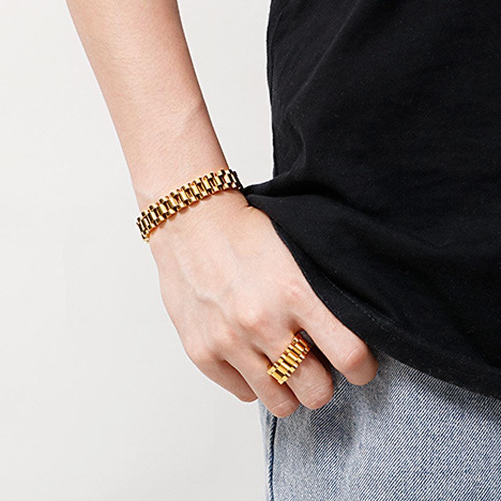 High Quality Bracelet for Men Women Link Chain 3 Stainless Steel Party Rock Jewelry 10mm