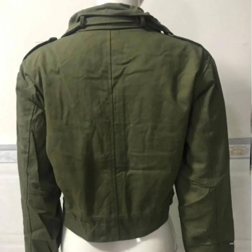 Women Jacket Clothing Streetwear Autumn Spring Elegant Slim Round Neck Solid Pocket Button Design Long Sleeve Workwear Coats