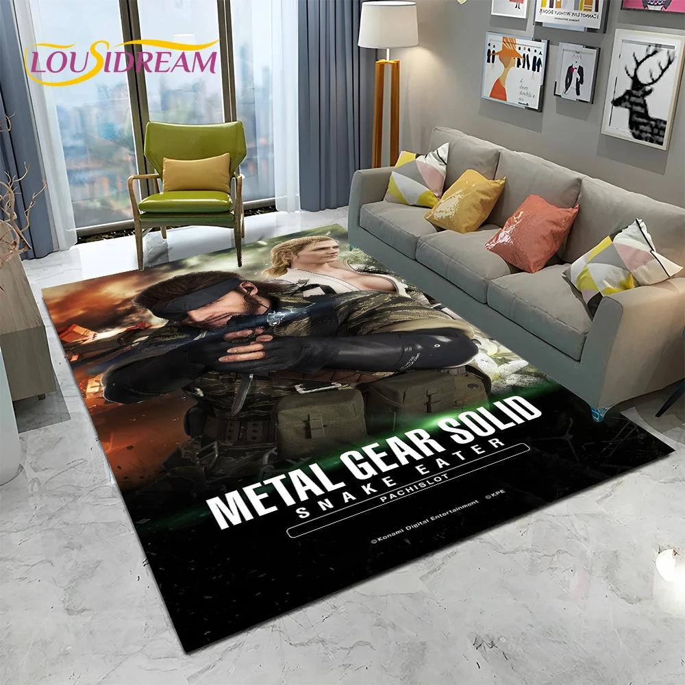 3D Game Metal Gear Solid Cartoon HD Carpet Rug for Home Living Room Bedroom Sofa Doormat Decor,kids Area Rug Non-slip Floor Mat