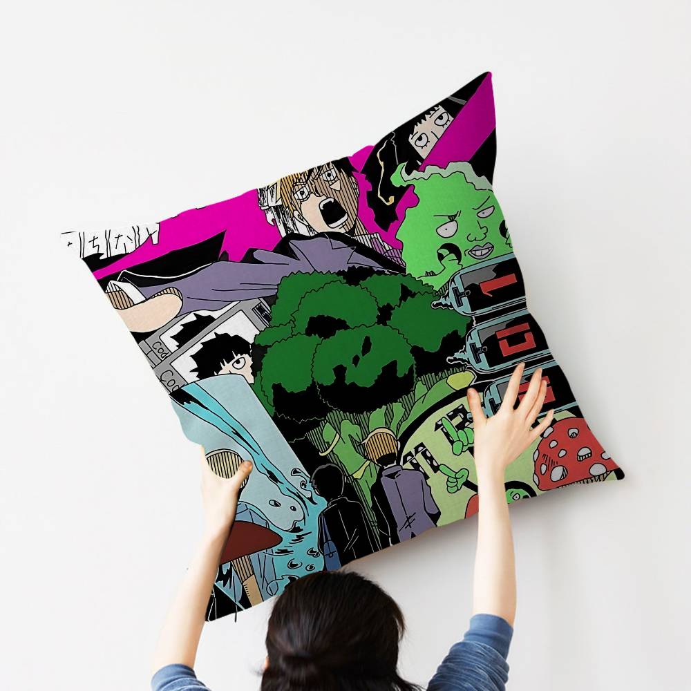 Anime Mob Psycho 100 Pillow Anime Pillow Sofa Bed Head Pillow Cover Cushion Cover 45X45 Cm Fashion