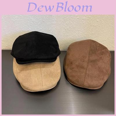 Simple Suede Cap With Short Brim For Casual Wear And Sun Protection