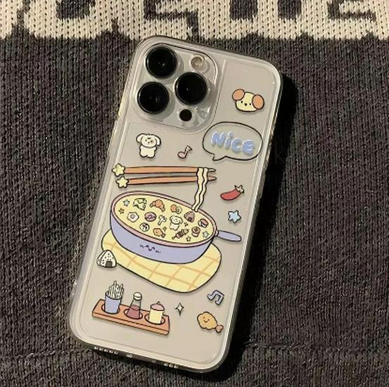 

Cartoon Apple Phone Case for Noodles Puppy: Compatible with 11, 12, 14, 15, 16 Pro, 17 Pro Max with Precise Cutouts Apple 11