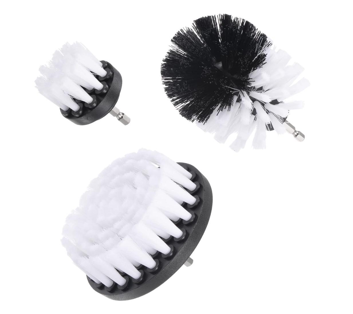 Набор из 3 электрических щеток для чистки для кухни, ванной комнаты, плитки, пола и автомобиля