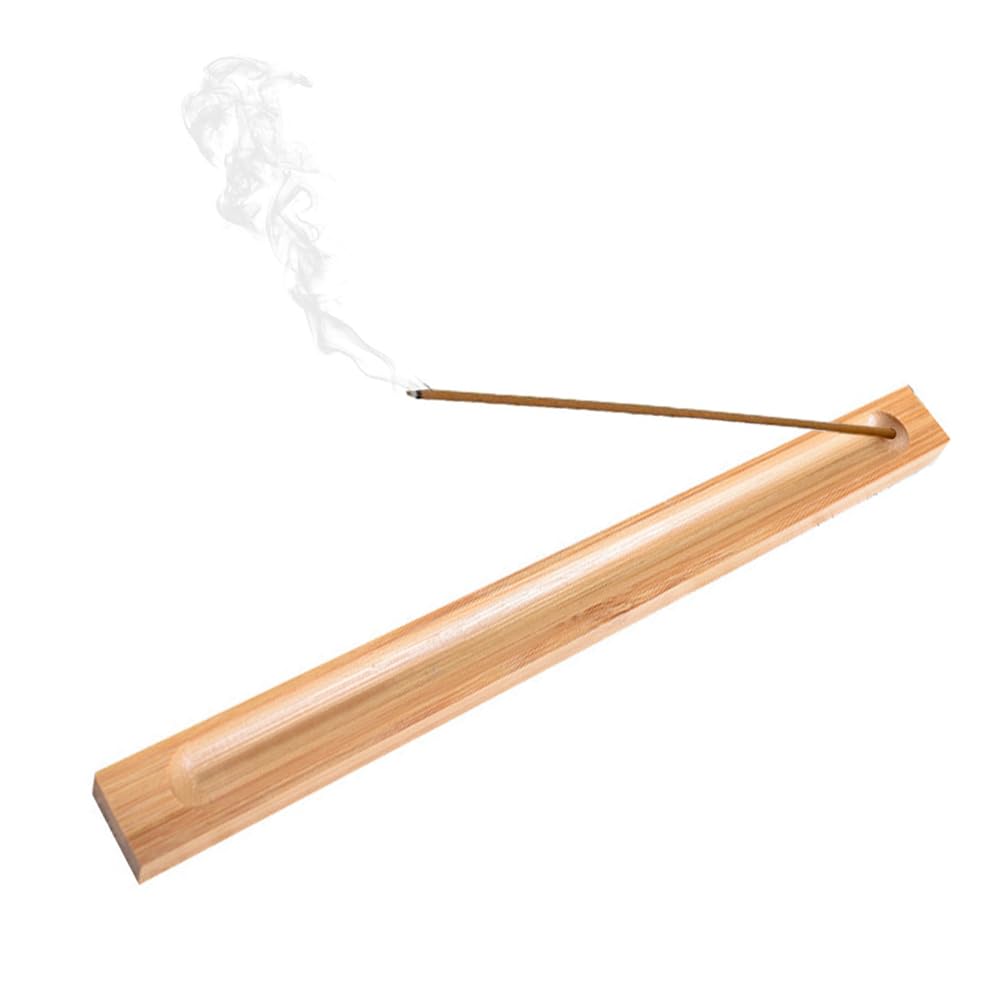 

Bamboo Horizontal Incense Burner and Incense Dispenser, Natural Unpainted, for Relaxation, Incense Ceremony, and Tea Ceremony, Perfect for Study,