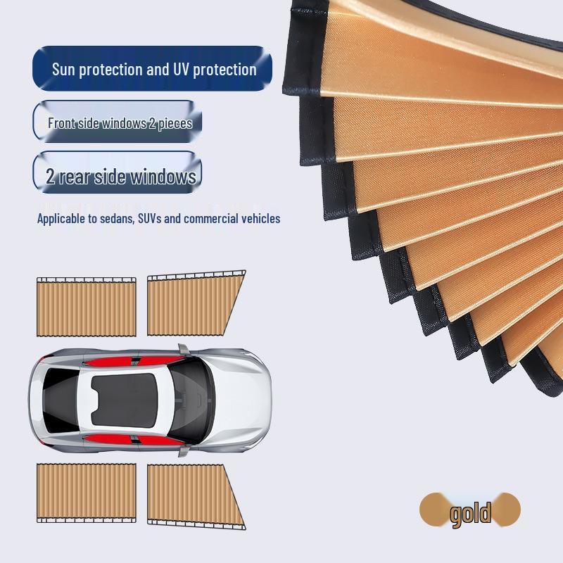 Automatisch einziehbare Auto-Sonnenblende - Wärmeisolierung & UV-Schutz für den Sommer