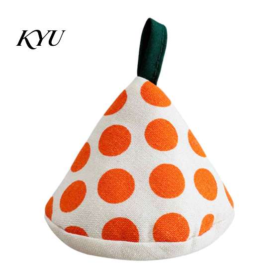 Anti Scald Insulation Mitts Triangular Pot Lid Handle Cover, Heat Resistant Hot Cookware Kitchen Covers Anti-Scald Mitts, Cotton Knob Grabber Holders,