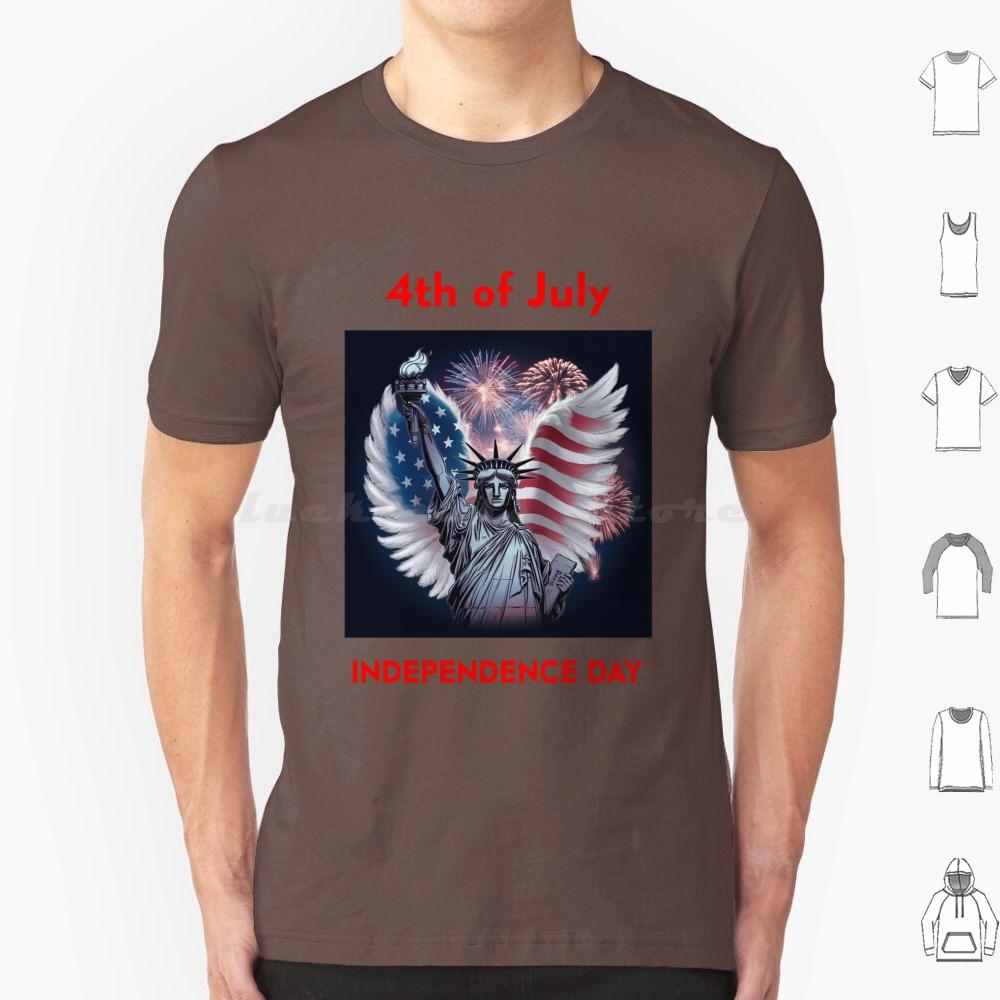Day 4 July T Shirt Cotton Men Women DIY Print Flag America Day Usa Patriotic American 4th Of July American Flag Patriot Day