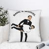 Fawlty Towers Basil & Manuel Funny Cartoon Square Pillow Case Polyester Decorative Pillow Creative Pillowcase