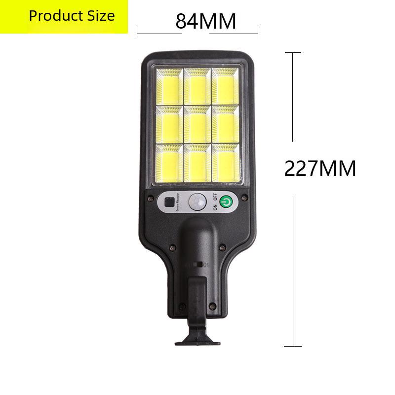 Solar LED Outdoor Wall Lamp with Motion Sensor & Remote Control