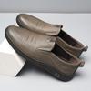 Leather shoes men's 2025 new casual shoes business men's shoes one pedal spring and autumn middle-aged father non-slip loafer shoes men