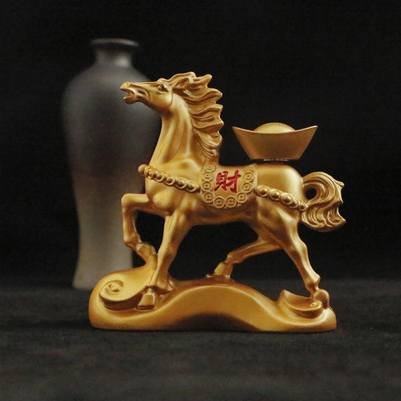 Rotating Ingots Horse Statue 2026 Horse Year Home Decoration Wealth Symbol Ideal For Opening And Housewarming Gift