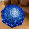 1PC mandala pattern Umbrella-8-Rib Reinforced, Automatic Open, Lightweight & Durable, Cute Fashion Accessory for Outdoor, Beach, or Casual Use, Beach