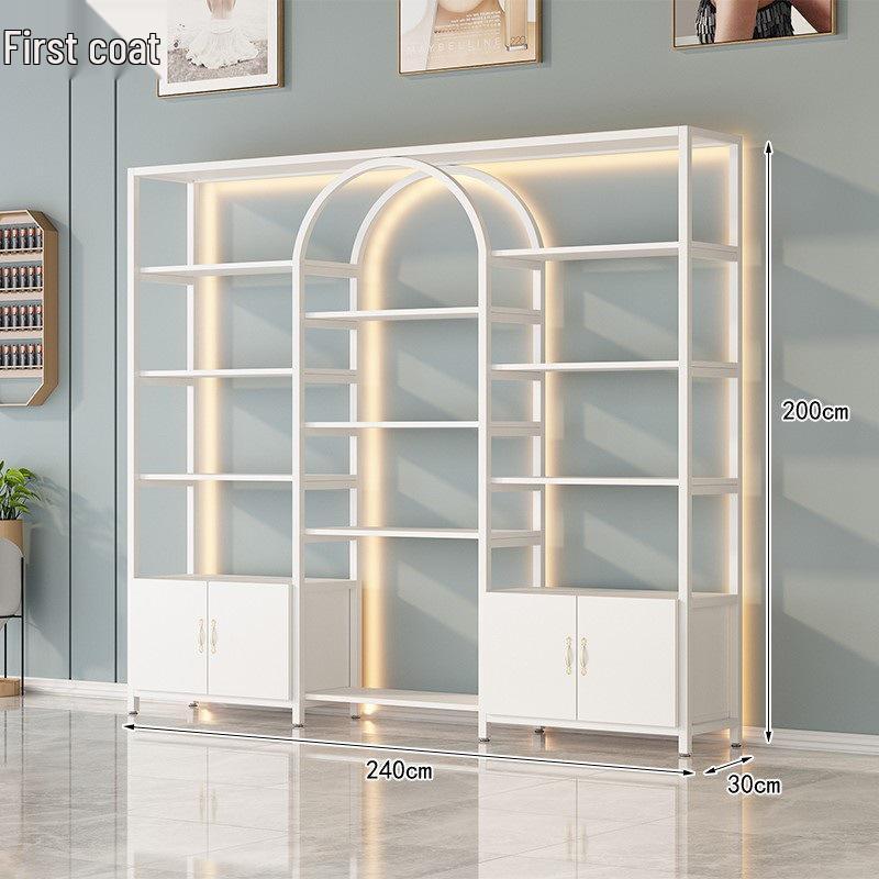Elegant Display Stand: Nail Art and Skincare Storage Rack for Beauty Salons