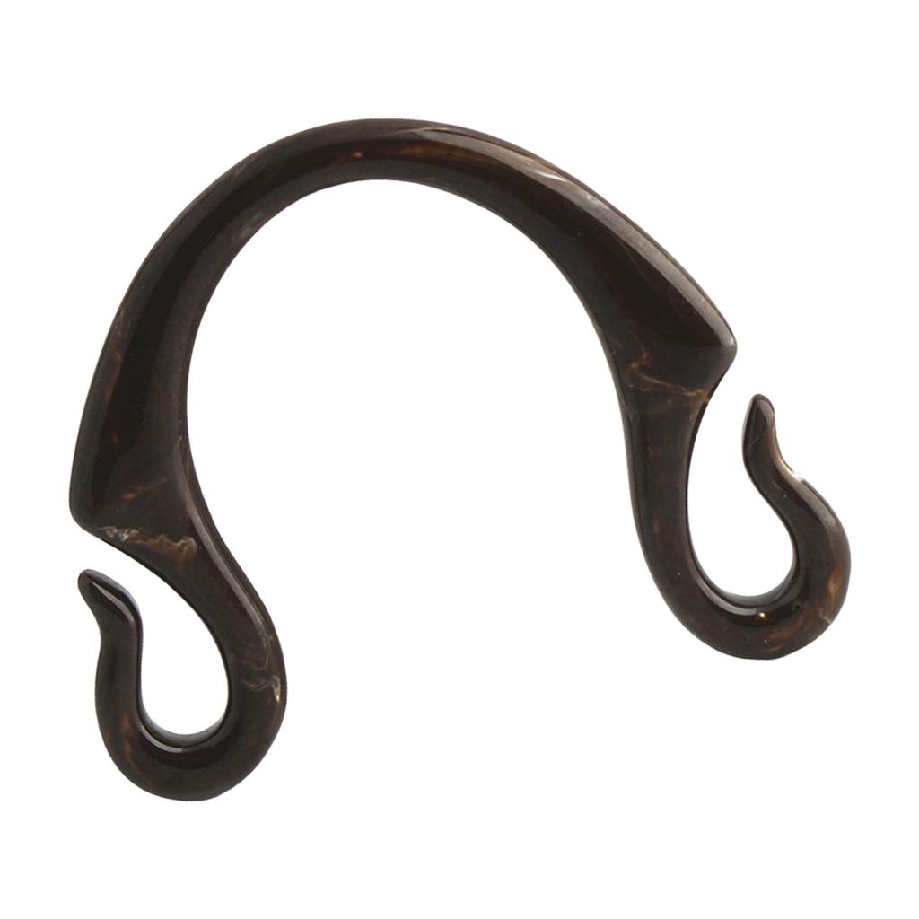 Hook Shaped Resins Bag Handle Purse Handle Handbag Handle Replacement for DIY Crochet Bag Making Crafts Purse Supplies