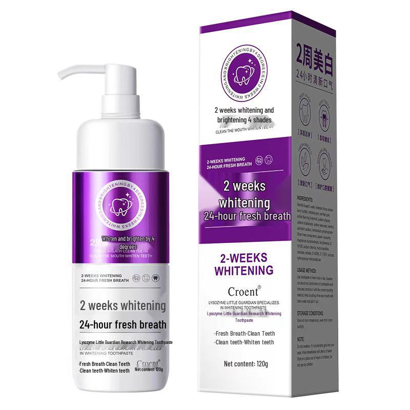 MEIKIEEN Lysozyme Whitening Toothpaste - Deep Cleans, Brightens Teeth, Removes Yellow Stains, Freshens Breath.