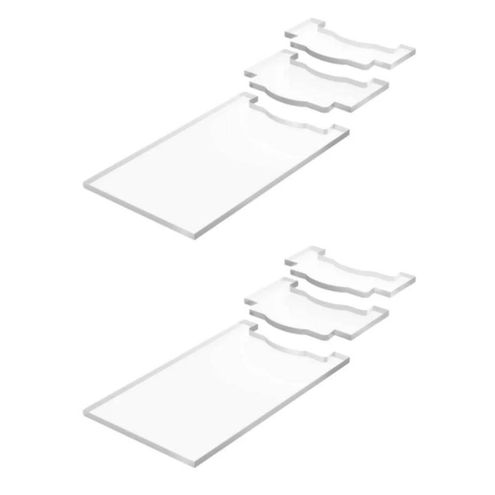 Acryl-Wandabstandshalter-Set für Sofa-Bett-Matratzenunterstützung mit 5 mm Dicke und zuverlässiger Wandabstandskontrolle