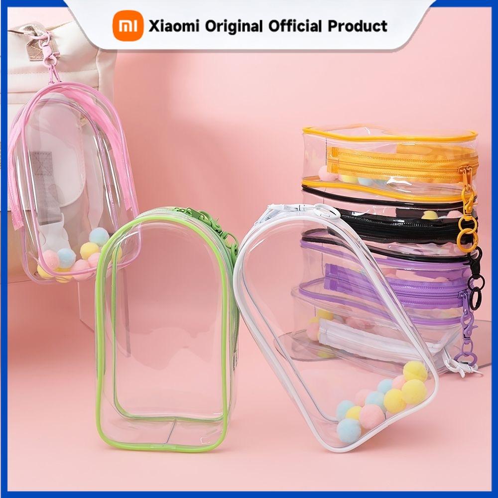 Xiaomi Colorful Transparent Protector Case Cable Organizer Box for 17cm Plush Dolls Display Bag With Keychain Earphone Bag