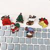 Christmas Santa Claus Brooch, Cartoon Xmas Tree Bell Stocking Gift Bag Enamel Pin, Badge Pin for Clothes Bag Hat Scarf Suit