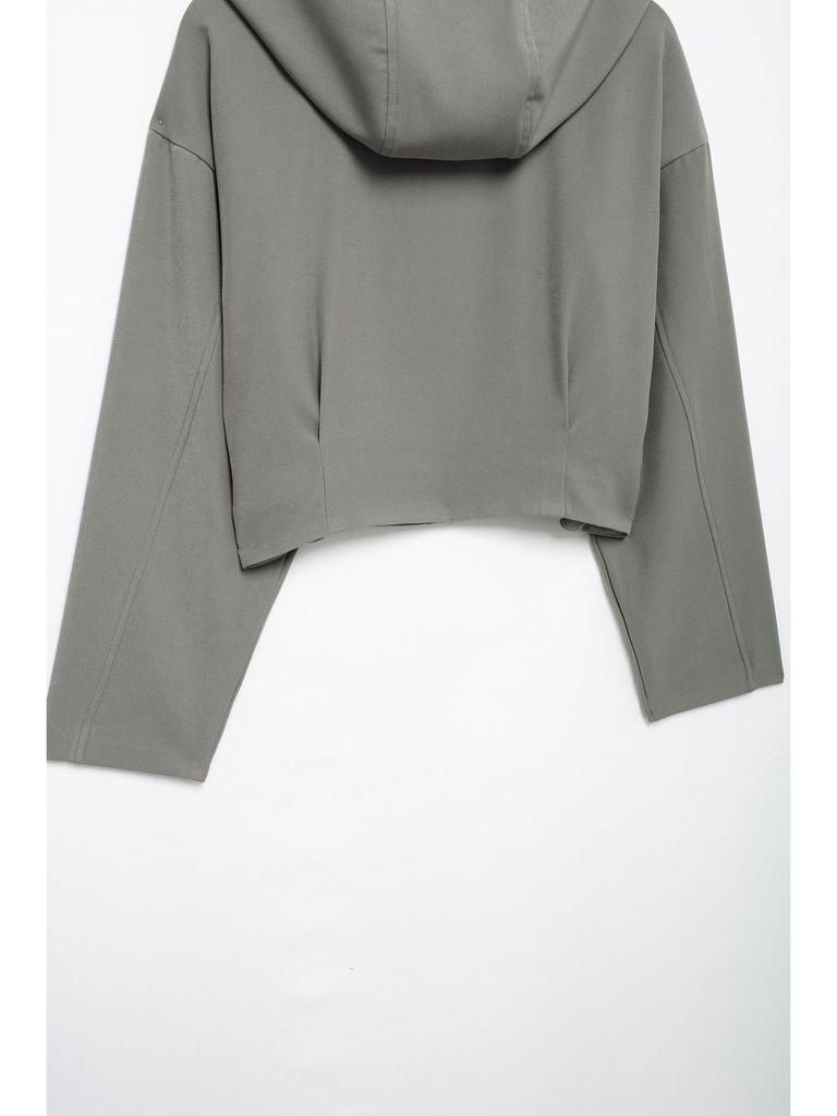 Autumn 2025 European & American Style Women's Casual Hooded Short Jacket