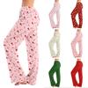 Women's Christmas Print Pajama Pants with Casual Sleep Bottoms