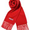 BASEMOMENT 100% Wool Muffler Red