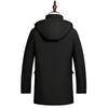 Mens Thick Warm Down Coat Seniors - Mid-Length Winter Jacket With Multiple Pockets 86-90% White Duck Waterproof