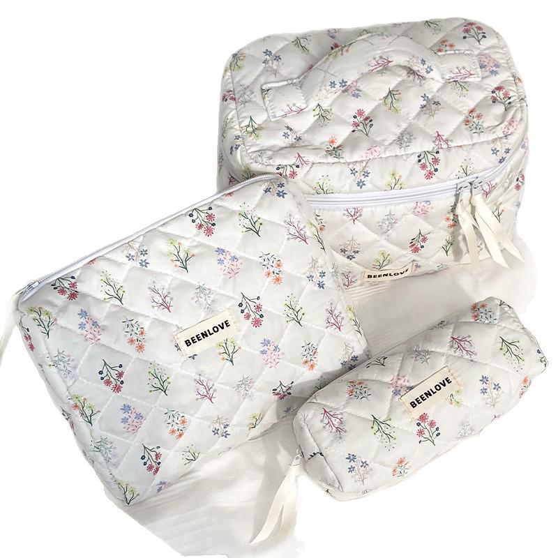 Trousse de toilette matelassée motif papillon Runhui - Grande capacité, Rangement tendance