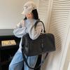 Pu Leather Business Travel Bag Large-Capacity Travel Shoulder Boarding Bag Women'S Simple Portable Sports Men'S Fitness Bag