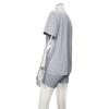 Women's Sets Short-sleeved V-neck T-shirt Sexy Shorts Casual Solid Color 2-piece Set Clothes Sale