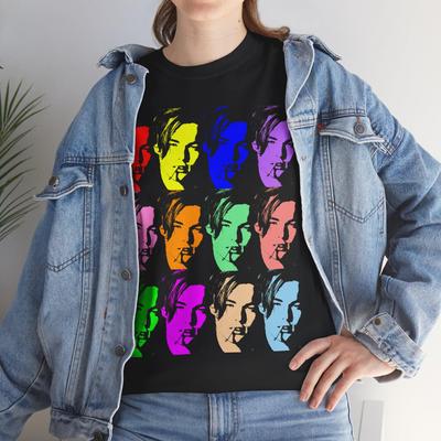 Vintage Style Pop Art Young Leonardo DiCaprio Unisex Tee Shirt and Kids Tshirt for Dicaprio Fans
