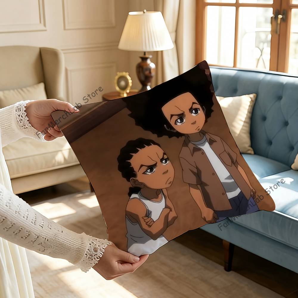 The BBoondocks Cartoon Pillow Case Ultra Soft Skin Friendly Fabric Cloud Like Comfort  Concealed Zipper