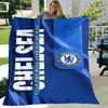 1pc Blanket - Chelsea FC logo Print Design, Lightweight Blanket for Sofa, Bed- Soft &Warm, Gift for All Seasons