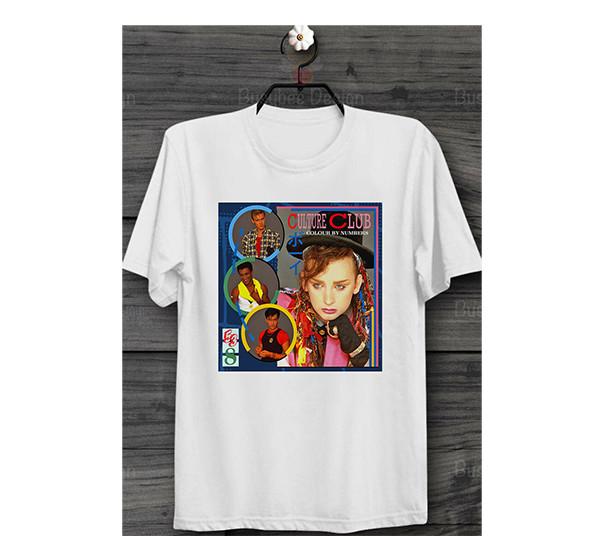 Boy George Culture Club Colour By Numbes Cotton White Men XXXL