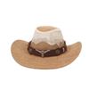Wide Brim Western Cowboy Hats Ethnic Style Sun Protection Fisherman Cap Sunscreen Bucket Hat  Beach