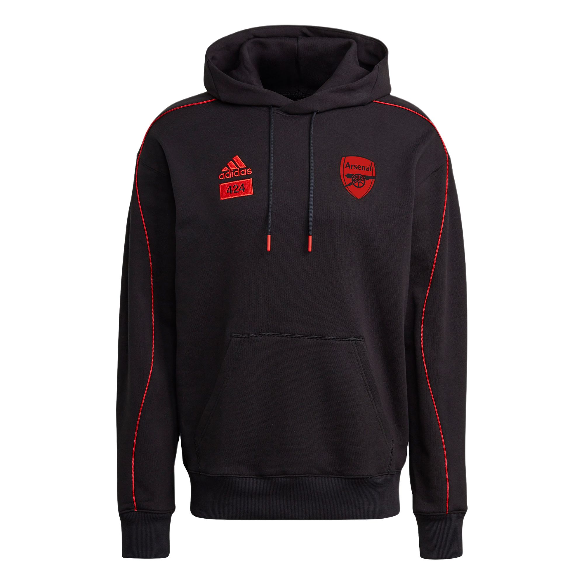 

Adidas X 424 Collaboration Arsenal AFC Comfortable Casual Hoodie Football Long Sleeve Sweatshirt Men sweatshirt Black H31430 M