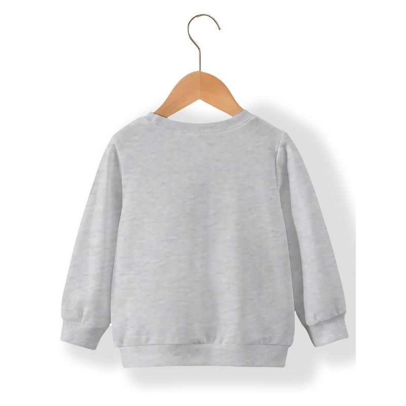 Kids Sweatshirt Daisy Print Sweatshirt - Long Sleeve Round Neck Winter , Casual & Playwear, Soft (Hand Wash) - Autumn Clothing