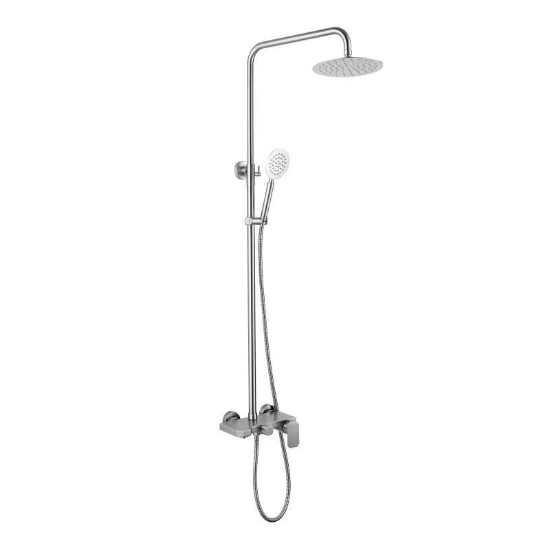 TLXT Stainless Steel Brushed 3-Function Shower Faucet Set