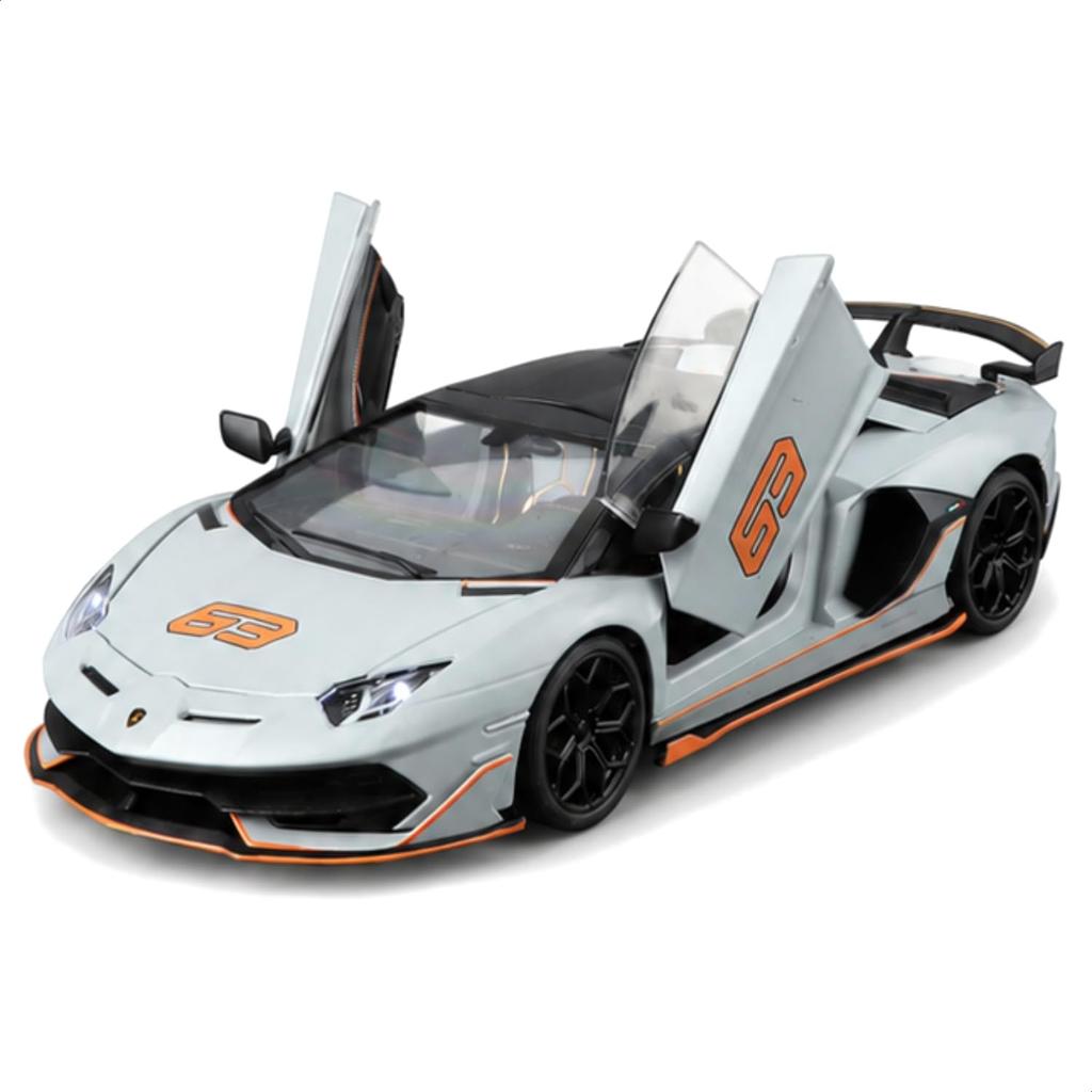 Heimanba Lamborghini Aventador SVJ 63 Roadster Diecast Model Car H1102 1/18 / (Gray GY)