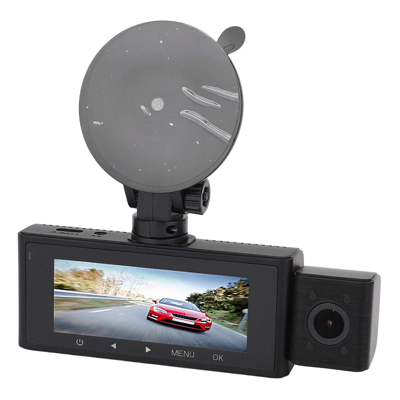 

Автомобильный видеорегистратор 2K 1080P ночное видение циклическая запись беспроводной передний задний внутренний 3 канала вождения