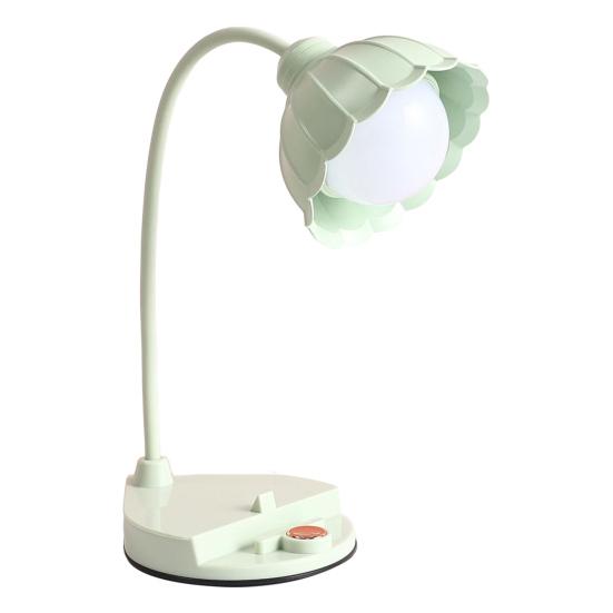 

Desk Lamp with 360-Degree Rotating Tube Flicker Free USB Rechargeable Dimmable Table Lamp Cordless зелений