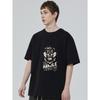 Crewneck T Shirt Black Tiger With Crown And You Cant Handle The Truth Graphic Print For Casual Wear