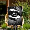 1pc eye pattern Outdoor Flannel Blanket Soft Warm All-Season Throw for Sofa Bed Car Camping Office, Cozy Gift Idea1132S