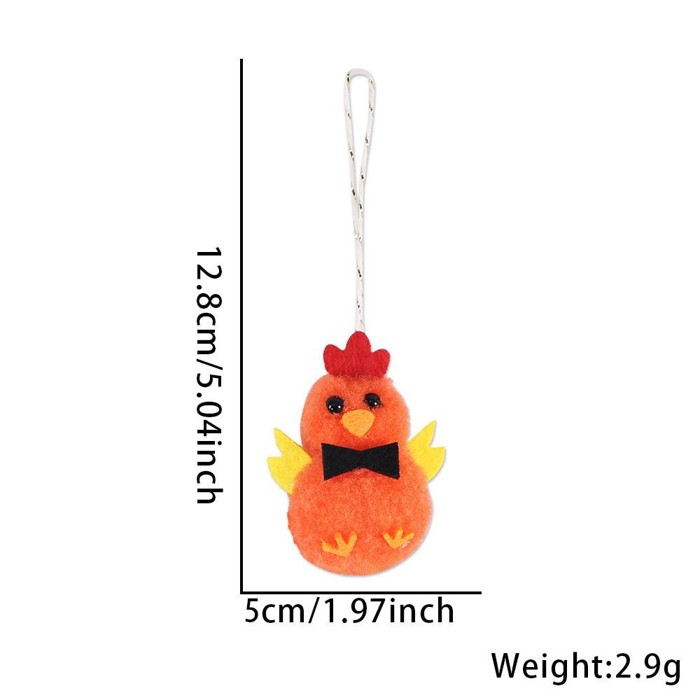 

Мультяшные Пасхальные Цветные Цыплята Плюшевые Украшения Для DIY Праздничного Подвешивания на Дерево Orange Chick